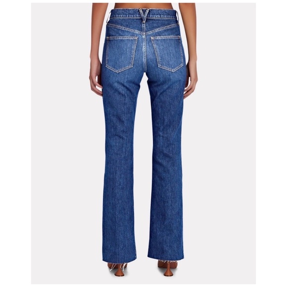 VERONICA BEARD Keane Split Hem Straight Leg High Rise Jeans Denim Size 25 *NEW* - Picture 3 of 6